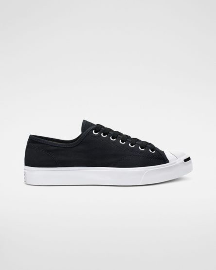 Women's Converse Jack Purcell Canvas Low Top Shoes Black / White / Black | AU 6835CB